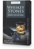 Out of the Blue Whiskey Stones Deluxe - set van 4 - inclusief fluwelen bewaarzakje