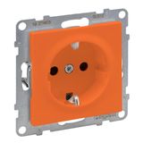 Legrand SEANO 765422 Geaard stopcontact met verhoogde aanraakbeveiliging, aansluitdoos, steekklemmen, 16 A, 250 V, oranje