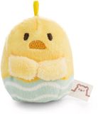 62926 NICI Mymochi 62926 Tschieps kuiken, 5 cm, met strepen, geel, zacht en schattig pluche dier om te knuffelen en te spelen, voor kinderen en volwassenen, cadeau-idee