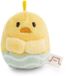 62926 NICI Mymochi 62926 Tschieps kuiken, 5 cm, met strepen, geel, zacht en schattig pluche dier om te knuffelen en te spelen, voor kinderen en volwassenen, cadeau-idee
