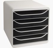 Exacompta Big Box Classic ladeblok zwart (4 laden)