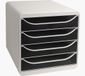 Exacompta Big Box Classic ladeblok zwart (4 laden)
