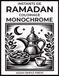 Instants de Ramadan: Livre de coloriage monochrome pour adultes