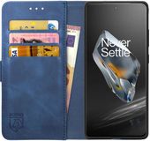 Rosso Element Book Case Wallet Hoesje Geschikt voor OnePlus 12 | Portemonnee | 3 Pasjes | Magneetsluiting | Stand Functie | Bruin