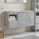 Maison Exclusive - Ensemble de meubles de salle de bain, 2 pièces, couleur béton, 92,5 x 44,5 x 50 cm