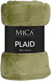 Mica Decorations Fleece Deken Groen 130 x 180 cm Polyester