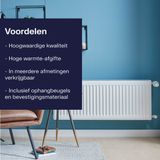 Plieger Compact Paneelradiator Type 11 - Wit - 50x100cm - 780W