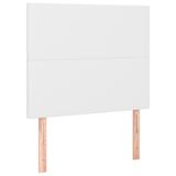 vidaXL Bedframe met hoofdbord, kunstleer, wit, 120x200 cm