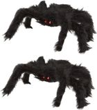 Merkloos / Sans marque Atosa 2x Horror griezel spinnen zwart 20 x 28 cm