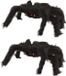 Merkloos / Sans marque Atosa 2x Horror griezel spinnen zwart 20 x 28 cm