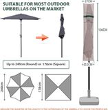 Sekey Stokparasol Kaki 200 cm