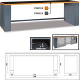 Beta 2.8-m-lange werkbank, voor werkplaatsombinaties C55BO/2,8