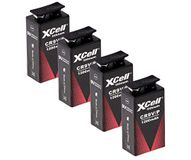 WSB Battery 4 x 9 V blok lithium batterijen voor rookmelder, brandmelder, 10-jarige batterij accu uman.de set