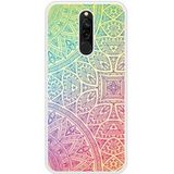 Verstevigd hoesje met sublimatie bedrukking, compatibel met Xiaomi Redmi Note Mandala pastel