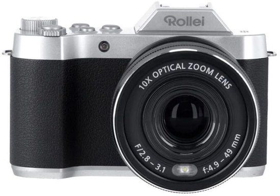 Rollei Powerflex 10x Retro - Zwart/Zilver - 64MP - 10x Optische Zoom - 4K Camera