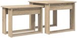 vidaXL Koffietafel set 2 stuks Sonoma eiken 50 x 52 x 42 cm