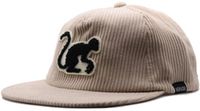 Surf Monkey - Gerecyclede platte pet - Corduroy / Snapback / One Size (Beige)
