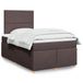 Maison Exclusive - Boxspringbed avec matelas, brun foncé, 120x200 cm, textile
