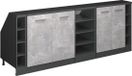 Vicco Rion Kastenset voor schuine wand – 210 cm Set van 5 kastrompen 60 cm diepte Beton