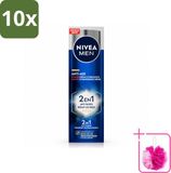 NIVEA MEN Anti-Age 2-in-1 Power Crème hydratante visage SPF 30 - 50 ml - 10 Pièces