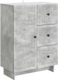 vidaXL Dressoir met lade Betongrijs 66 x 34,5 x 90 cm Bewerkt hout
