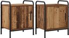 vidaXL Nachtkastje Oud hout 40 x 30 x 50 cm
