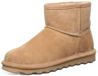 BEARPAW Alyssa Winter enkellaarzen dames suède lamsvacht bruin 41