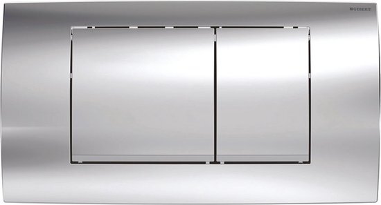 Geberit Twinline bedieningsplaat chroom-matchroom-chroom 115899kh1 chroom