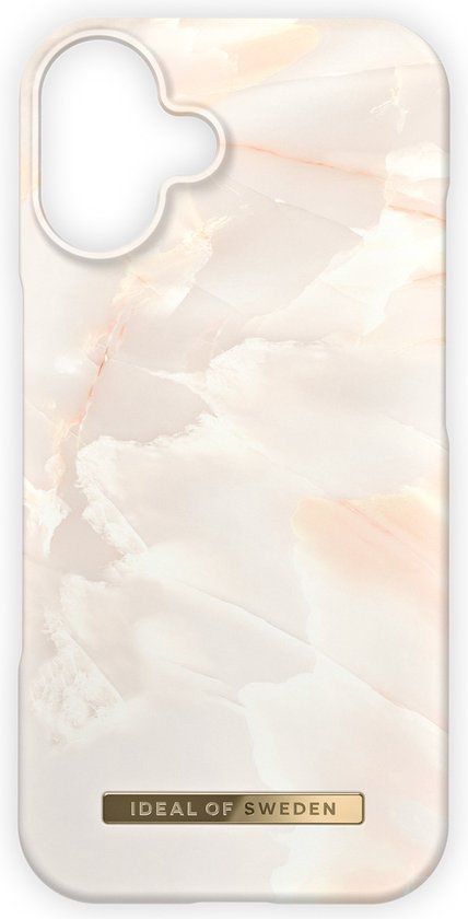 iDeal of Sweden Fashion Backcover geschikt voor Apple iPhone 16 - Rose Pearl Marble