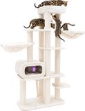 Petrebels Interstate 199 Krabpaal XXL - Creme - Design Krabmeubel - 12 cm Dikke Stammen