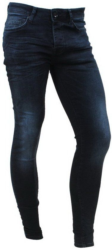 Cars Jeans Heren Jeans Super Skinny Stretch Lengte 34 Dust Blue Black