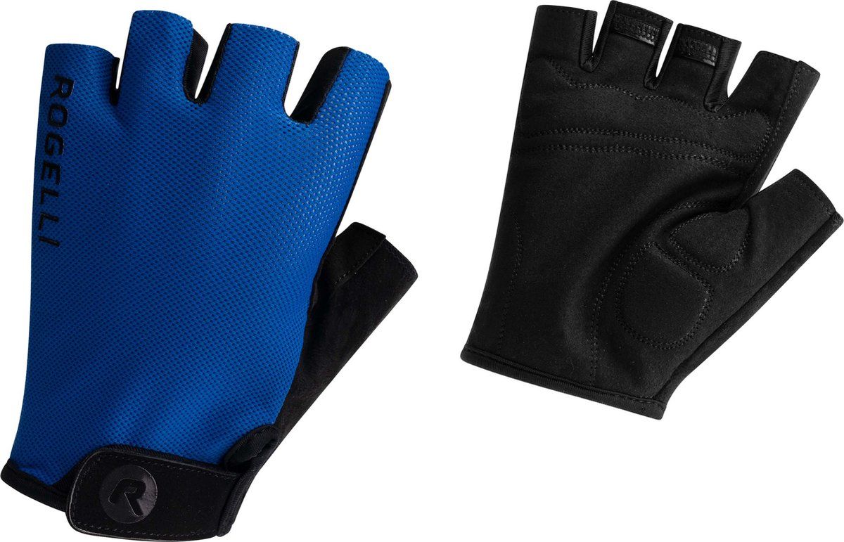 Rogelli Core Kids Wielerhandschoenen - Blauw - Maat 140-152