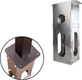 LDY Wallboxdiscounter Metalen Sokkel voor Laadpaal - Montagepaal Laadpaal met Stabiele Basis - Sokkel voor Bevestigingspaal