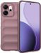 Techsuit Magic Shield Silicone Back Cover Paars Geschikt voor Oppo Reno14 F/FS