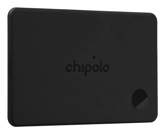 Chipolo CARD – Bluetooth Wallet Tracker & ItemFinder – Draadloos Oplaadbaar – 110 dB – Compatibel met Apple Find My & Google Find Hub - Waterdicht IP67 - Zwart