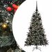 vidaXL Kunstkerstboom met 150 LED, Groen, 120 cm, PVC, Plastic en Staal