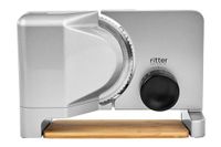 ritter varido 5 elektrische allessnijder & broodsnijmachine van metaal met ECO-motor, Made in Germany, zilvermetallic