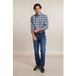 River Woods Chemise sur mesure à carreaux Gris/bleu Taille : XXL