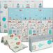 Mobliva tapis de jeu pour bébé, motif animal, mousse, rembourrage de 1,5 cm d'épaisseur, antidérapant