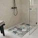 Tapis de douche antidérapant avec trous de drainage et PVC à haute perméabilité à l'eau