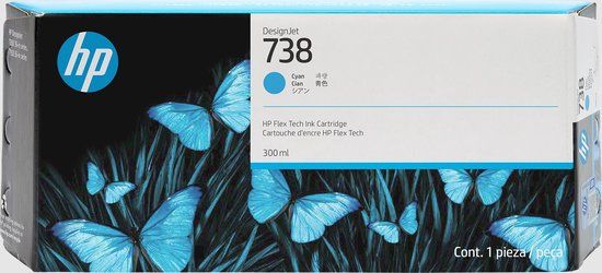 HP 738 Cyaan Inktcartridge XL | 676M6A | Origineel