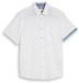 Tom Tailor - Regular fit katoenen overhemd met korte mouwen - Maat XXL - White