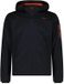 CMP Softshell jas met capuchon voor heren, maat L, antraciet/oranje, fleece, winddicht, waterdicht, afneembare capuchon, Herfst/Winter 2026