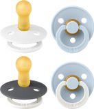 BIBS Colour Fopspeen - 6-18 mnd - 4-pack - White Glow Mix