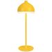 LuminexDesigns Gele tafellamp met accu, modern design, touch dimbaar, voor nachtkastje of kinderkamer