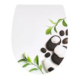 Wirquin 20722971 WC-bril met valrem, Marbella, afneembaar kiezelsteen