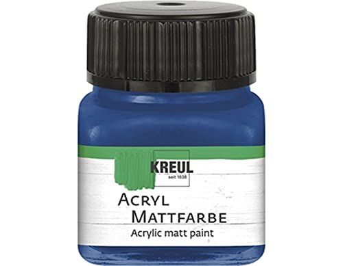 KREUL 75226 - Matte acrylverf, kobaltblauw, 20 ml