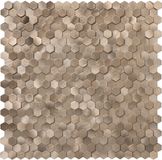 BES LED Afimera Zelfklevende Mozaïek Tegel - Mini Hexagon - Geborsteld Brons - 308x298x4mm