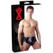 Late X Sous-vêtement masculin avec gode anal conique interne (noir) - XL