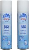 Decoris Sneeuwspray - 2x stuks - bus 150 ml - wit